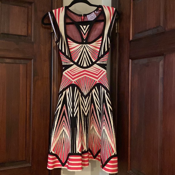 Herve Leger Dresses & Skirts - RARE Herver Lenger Fit & Flare Designer Dress